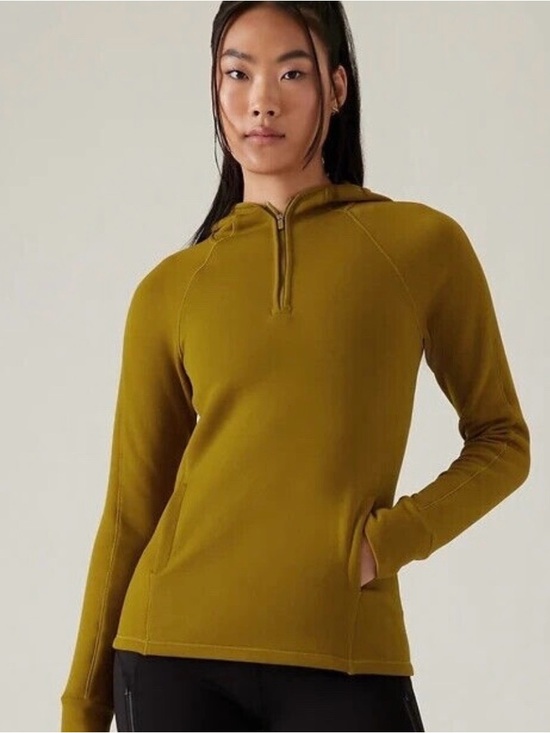 Athleta Jackets & Blazers - Athleta Altitude Polartec Hoodie Sweatshirt